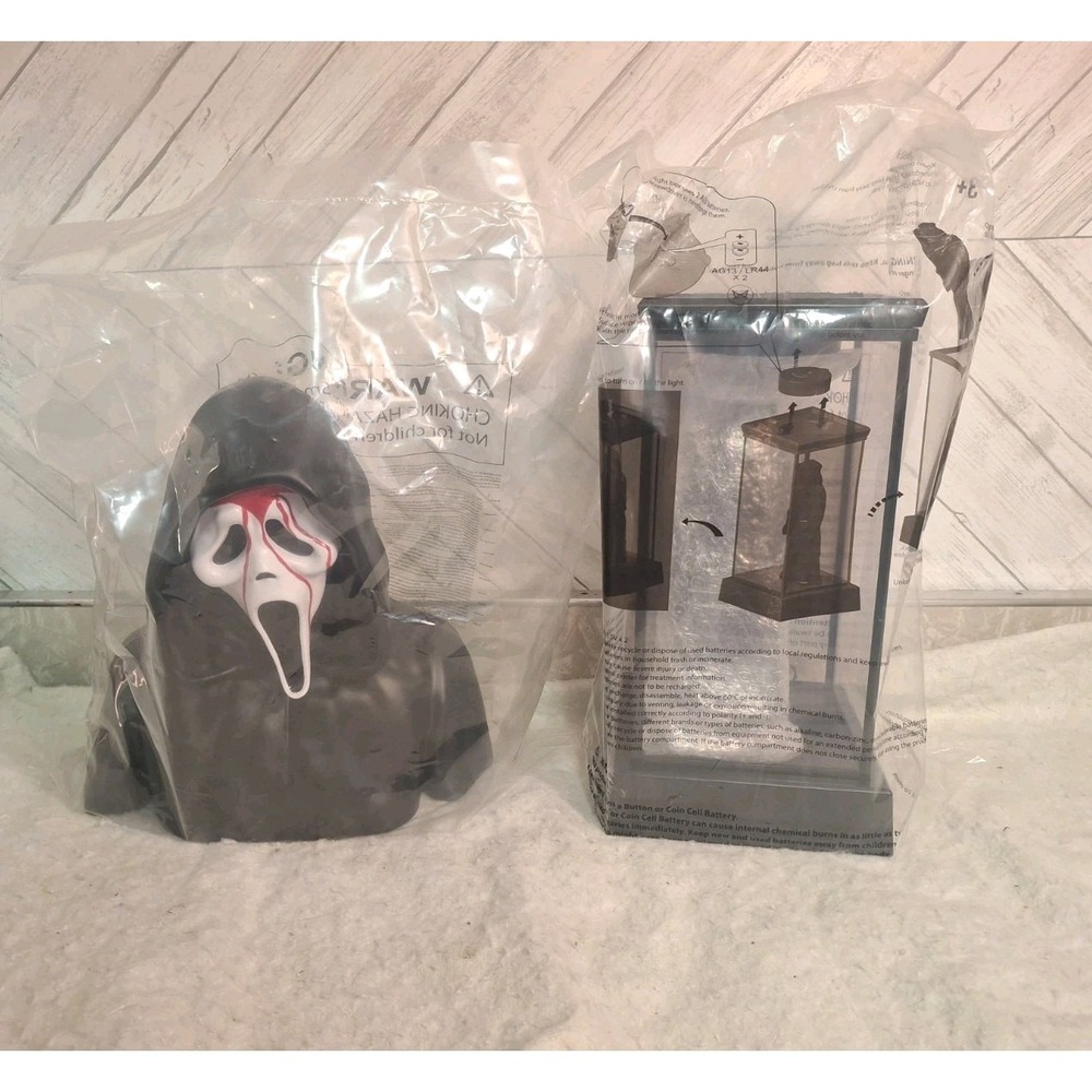 Scream 7 Ghostface Popcorn Bucket Lot LED Light Up & Bloody Bust Regal Cinemark